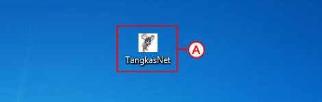Icon TangkasNET di desktop anda