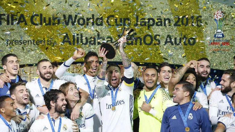 Pemain Real Madrid Berbahagia telah Memenangi Piala Dunia Antarklub