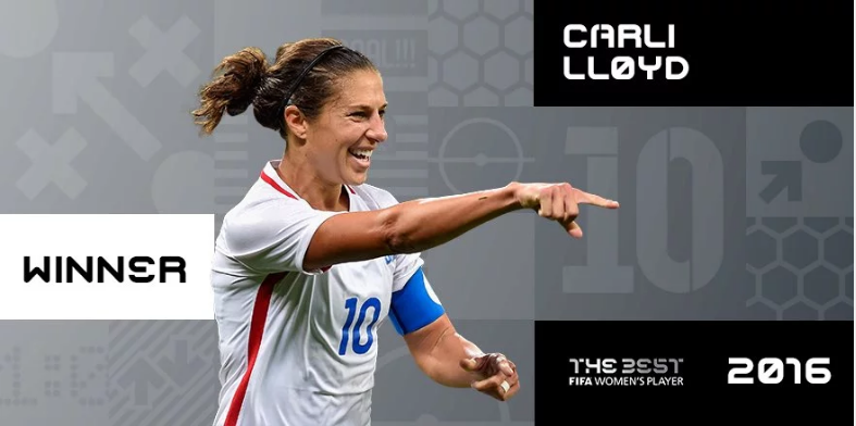 Carly Lloyd Sebagai Kandidat Pemain Terbaik Versi FIFA 2016